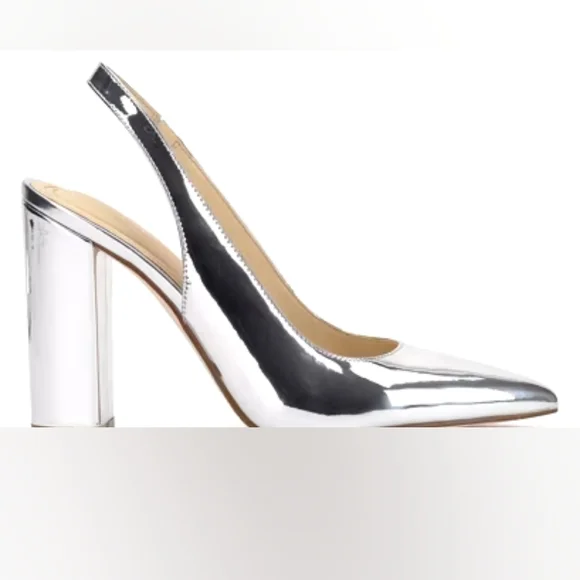 Jessica Simpson Silver Noula Pumps NIB - Picture 3 of 4